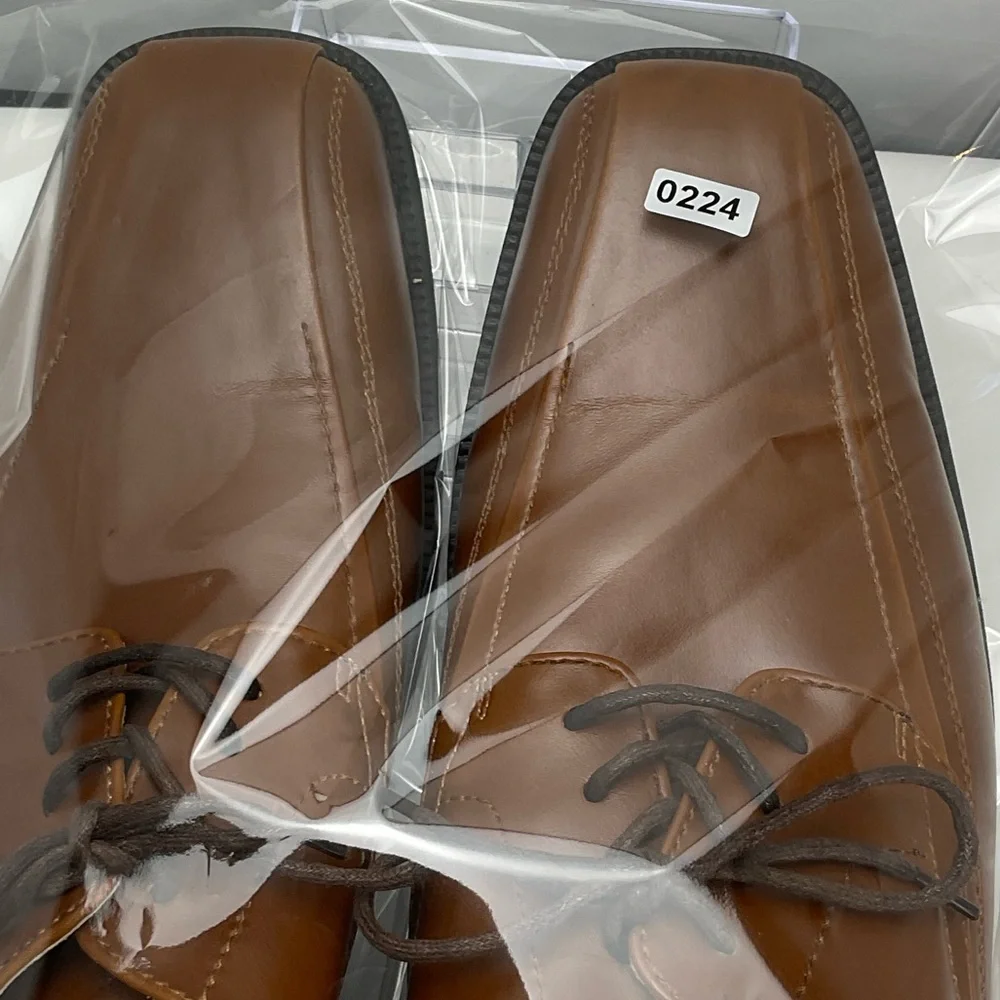 JF J.Ferrar Men's Sz10 Tan Leather Oxfords‎ #0224